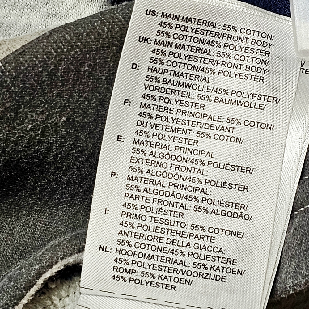 adidas Trefoil Color-block Sweatshirt Gray/Navy/White Crop Mock Neck – Size XL - Picture 10 of 11